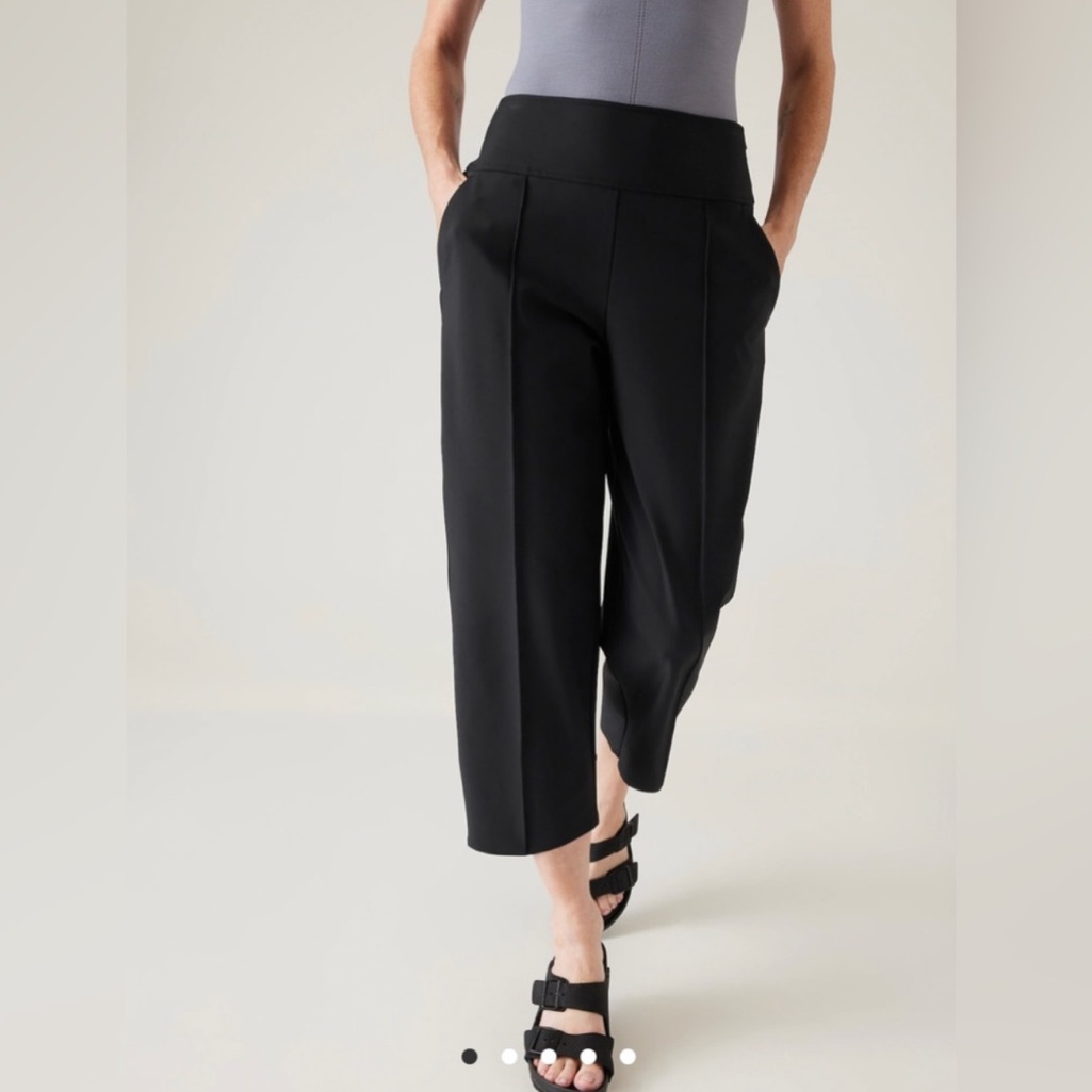 Nwt Athleta Stellar Wide Crop Trouser Pant